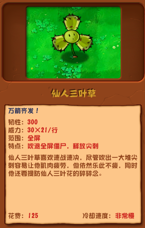 《绿色奇遇：仙人三叶草杂交版植物大战僵尸揭秘》