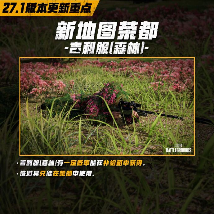 《绝地求生12月27日版本更新内容一览》