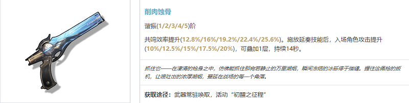 如何挑选鸣潮秋水武器
